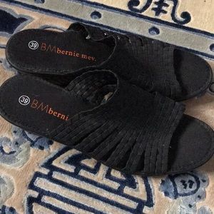 Worn once; Bernie Mev mesh wedgie